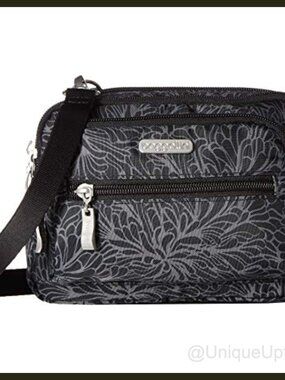 Triple Zip Convertible Crossbody Belt Bag Waist Pack Water Resistant Lightweight
